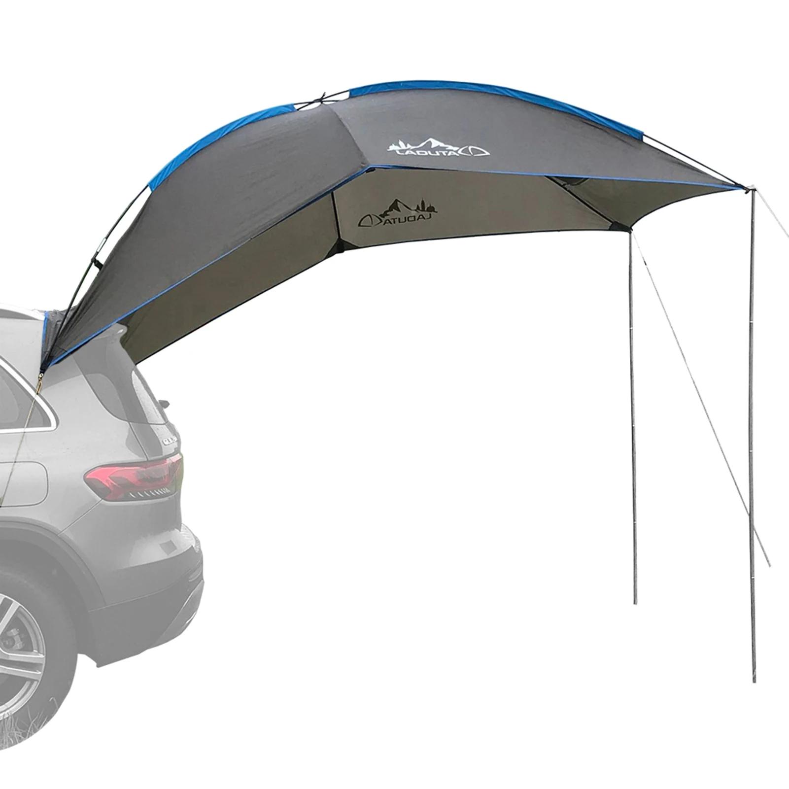 Waterproof Car Rear Tent Camping Shelter Outdoor Car Tent Beach Sun Shelter Awning Shelter Car Rear Extension Sunsha